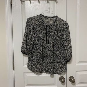 vintage printed blouse